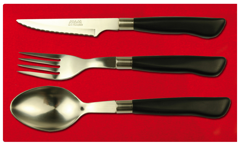 Embalagem de 18 unidades de talher de mesa ref