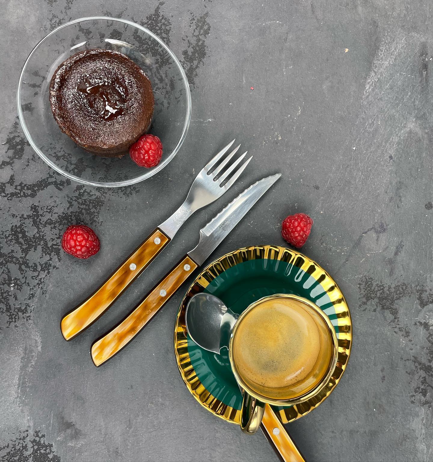 Talher ibérico castanho - sobremesa 2